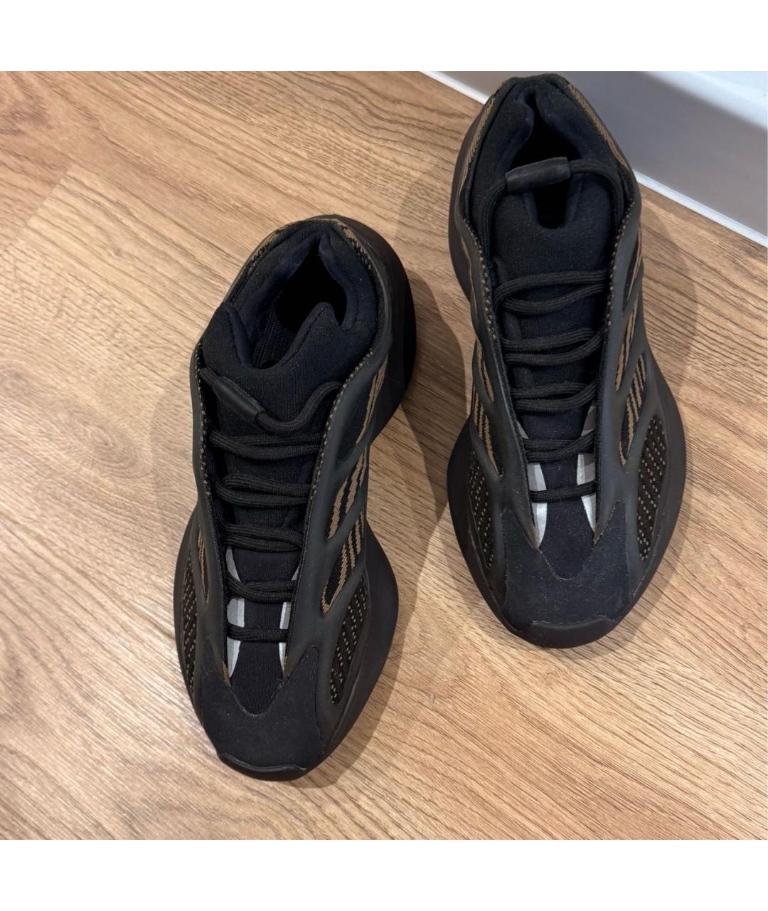 YEEZY Бежевые текстильные кроссовки, фото 3