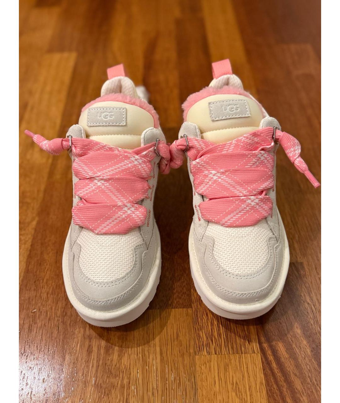 UGG AUSTRALIA Бежевые замшевые кроссовки, фото 2