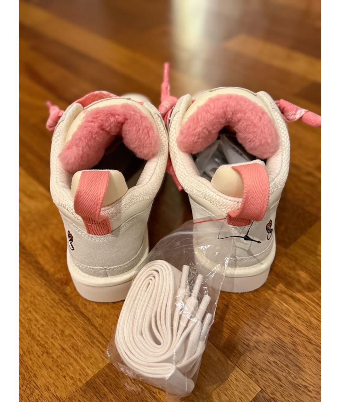 UGG AUSTRALIA Бежевые замшевые кроссовки, фото 4