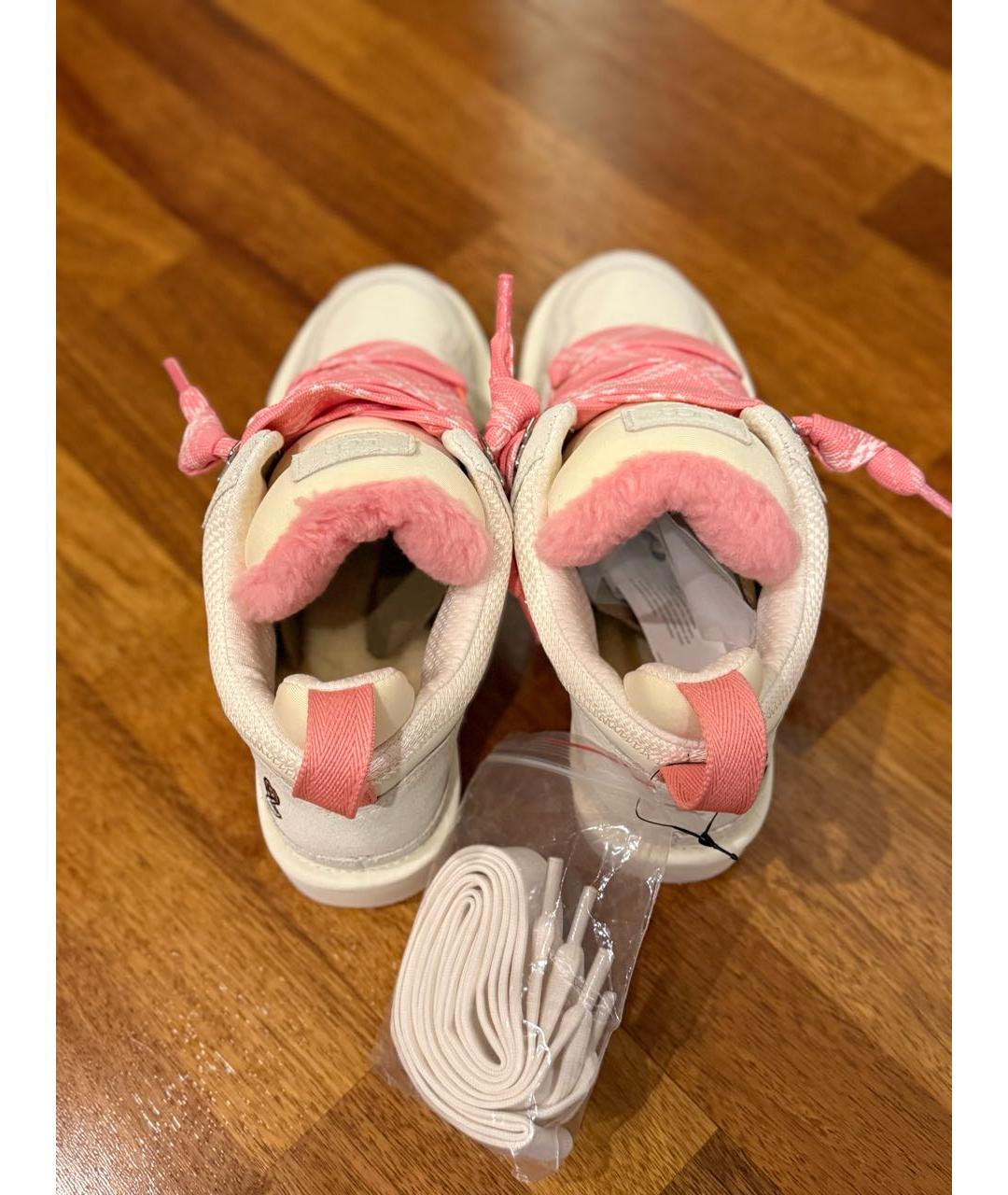 UGG AUSTRALIA Бежевые замшевые кроссовки, фото 3