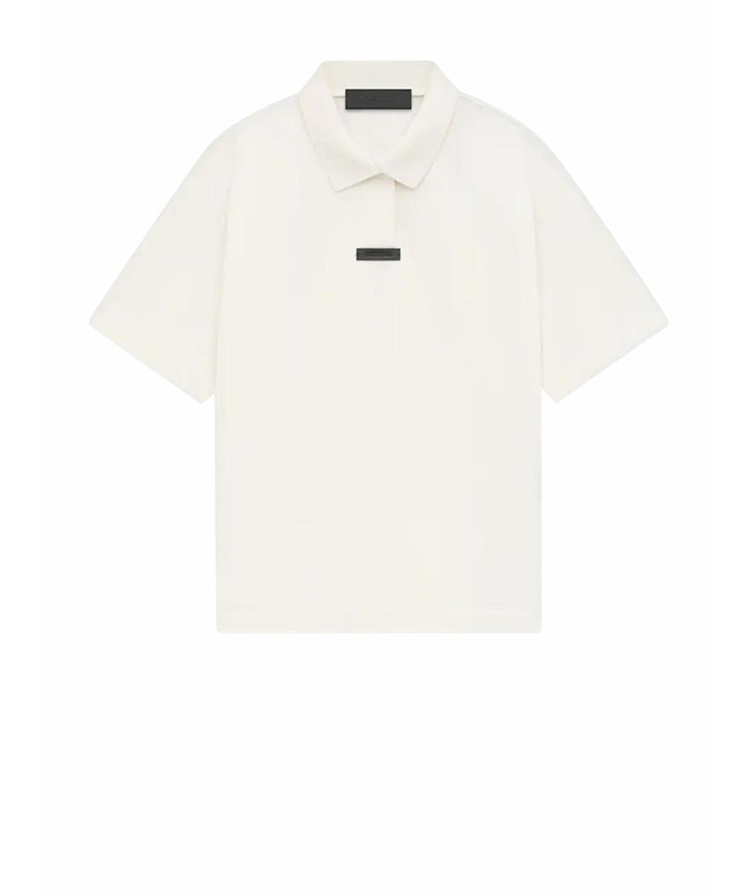 FEAR OF GOD ESSENTIALS Белое хлопковое поло с коротким рукавом, фото 1