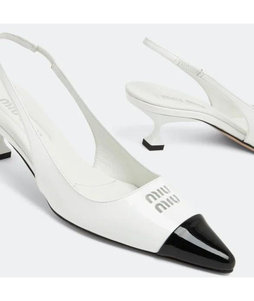 MIU MIU Черные кожаные туфли, фото 2