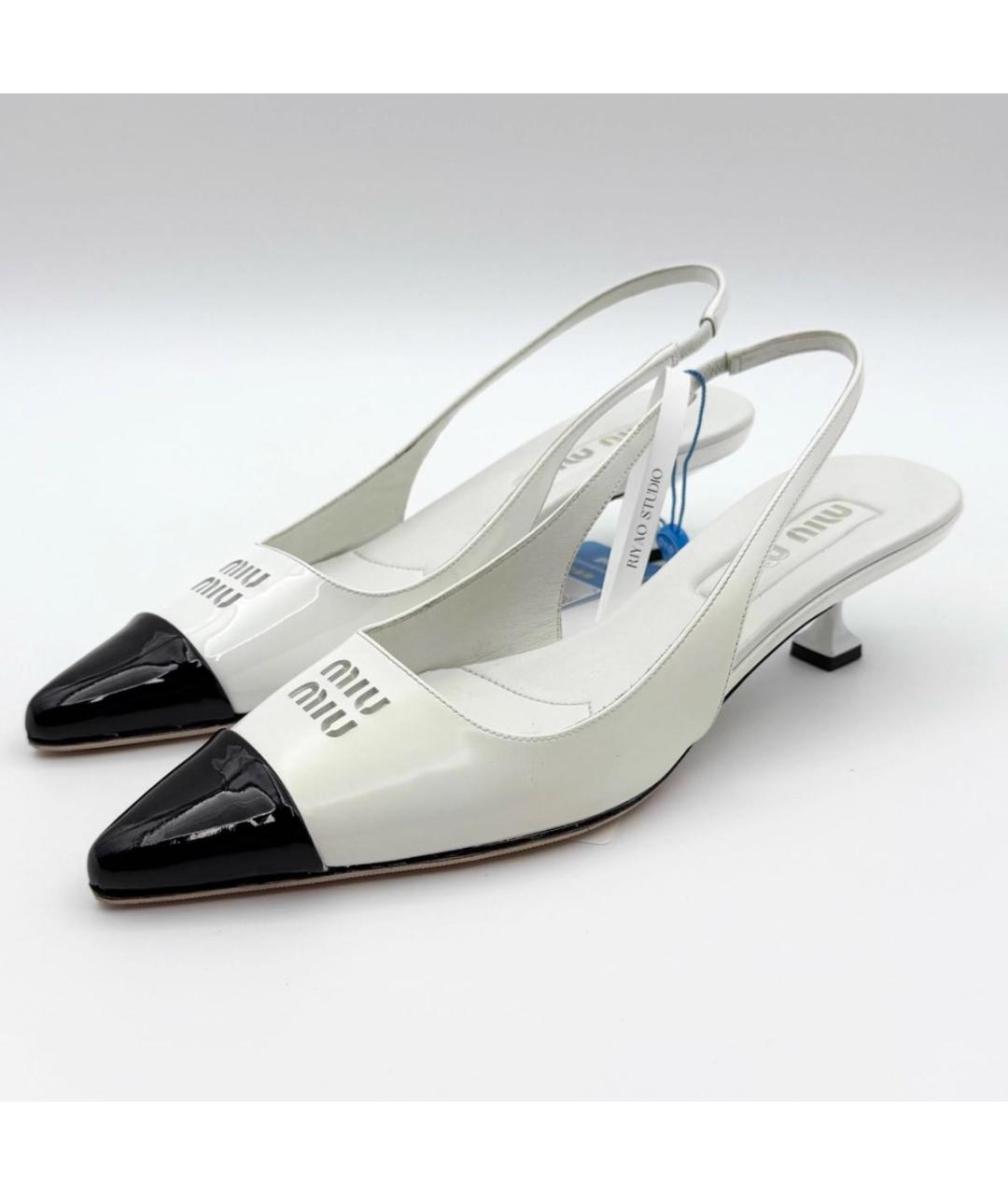 MIU MIU Черные кожаные туфли, фото 4