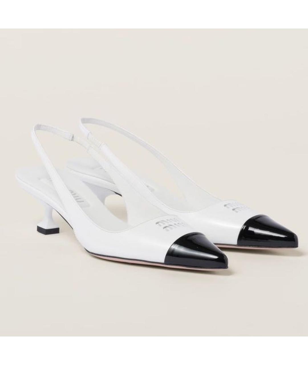 MIU MIU Черные кожаные туфли, фото 3