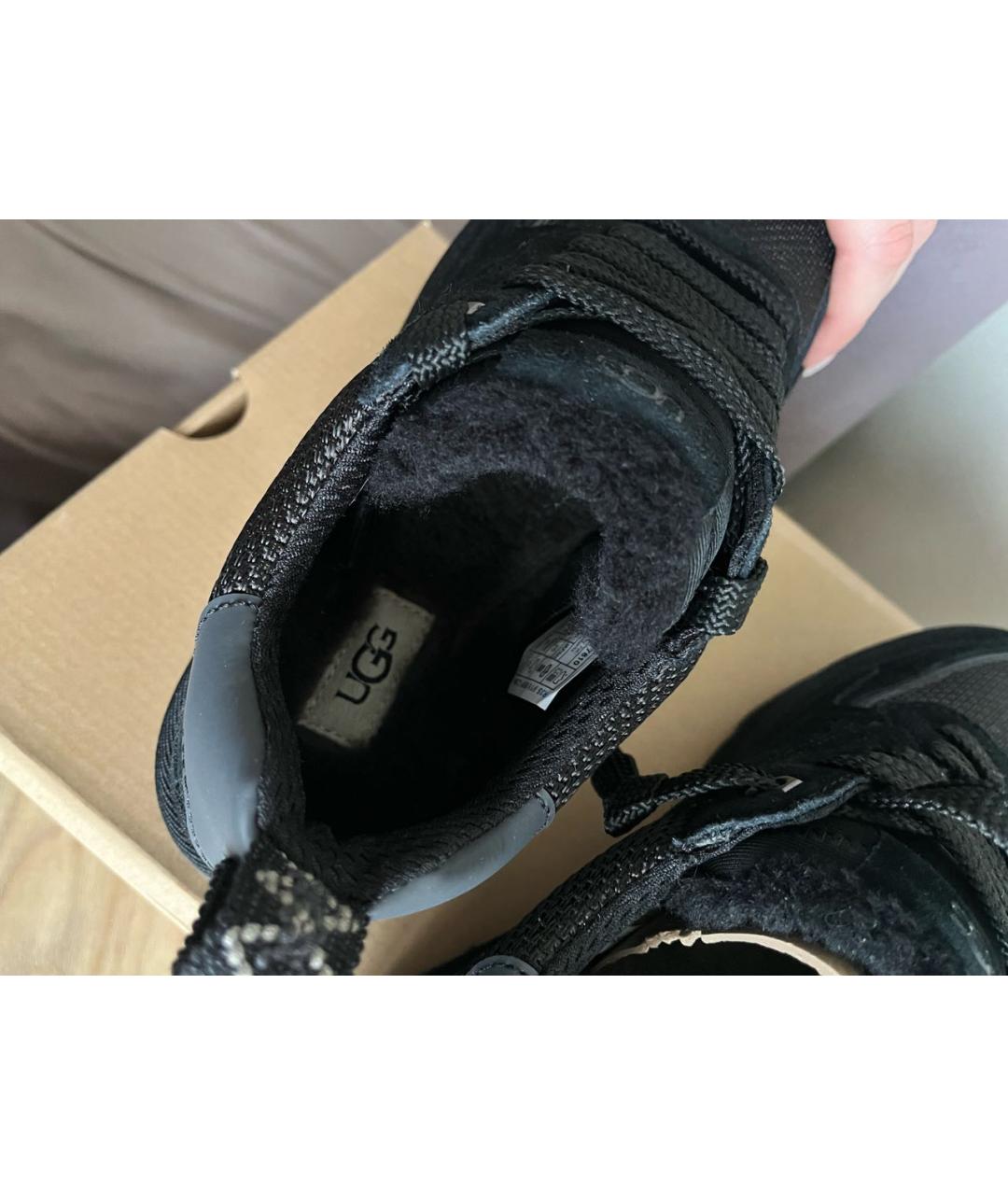 UGG AUSTRALIA Черные замшевые кроссовки, фото 8