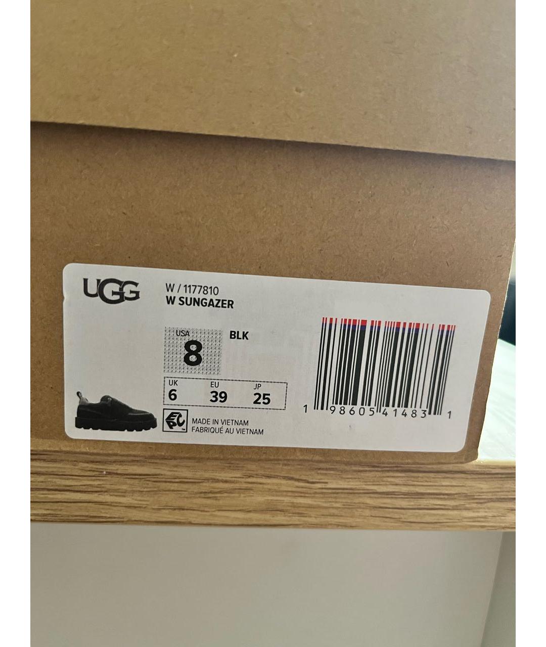 UGG AUSTRALIA Черные замшевые кроссовки, фото 6