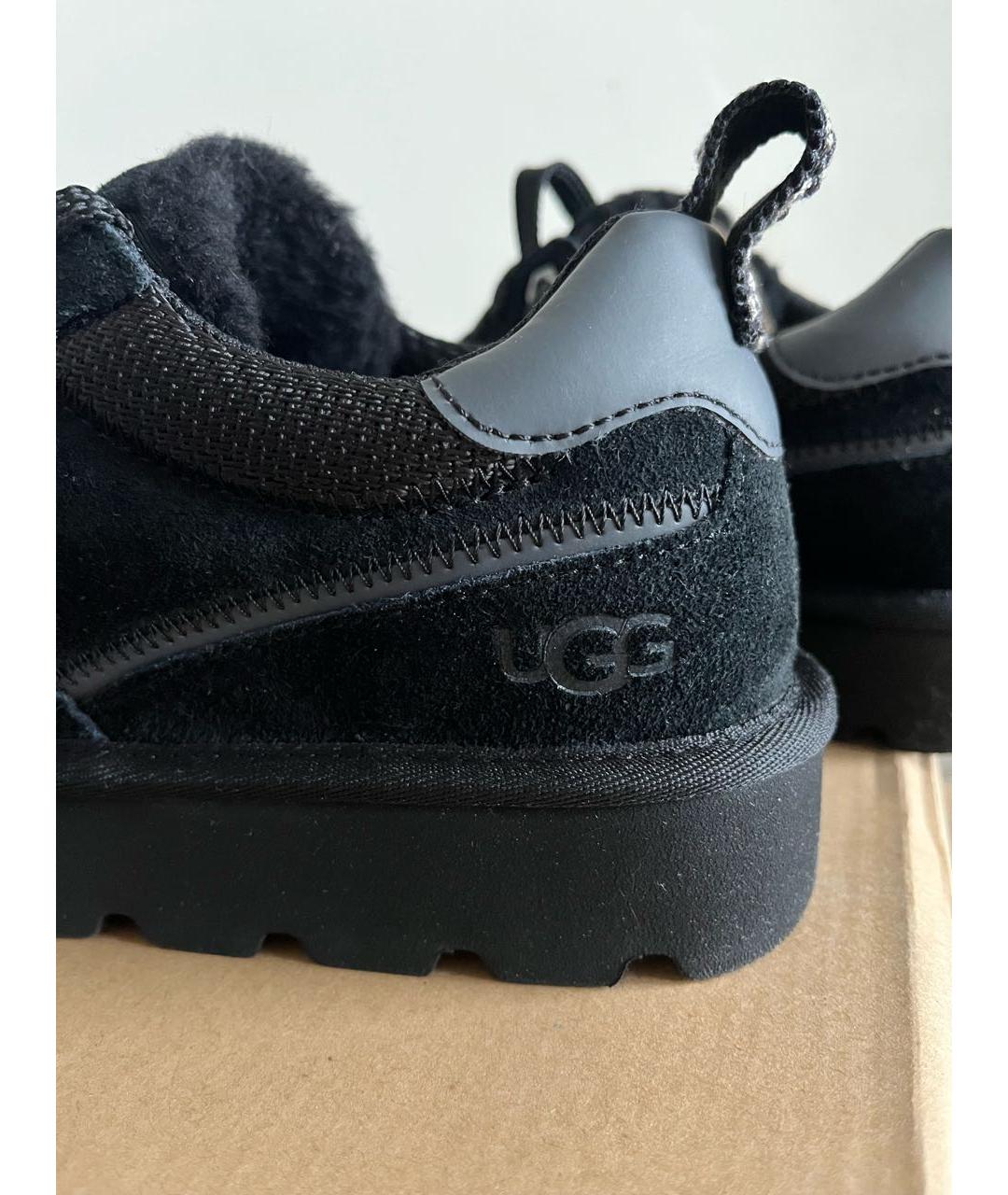 UGG AUSTRALIA Черные замшевые кроссовки, фото 7