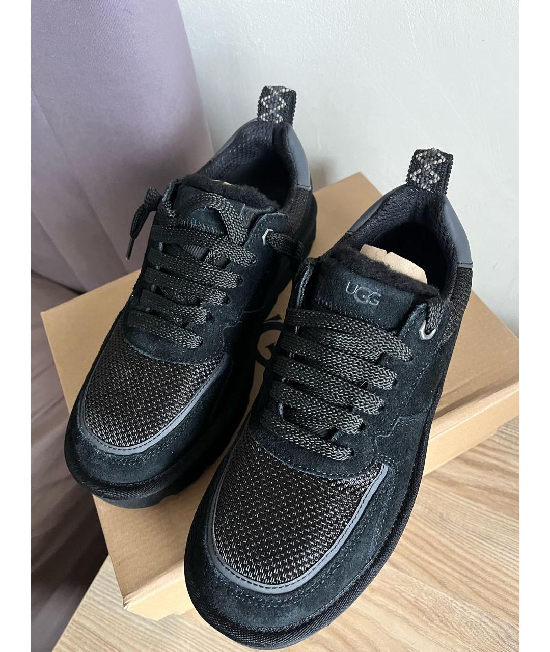 UGG AUSTRALIA Черные замшевые кроссовки, фото 3