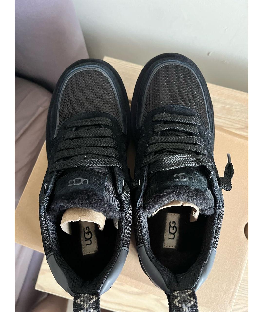 UGG AUSTRALIA Черные замшевые кроссовки, фото 4