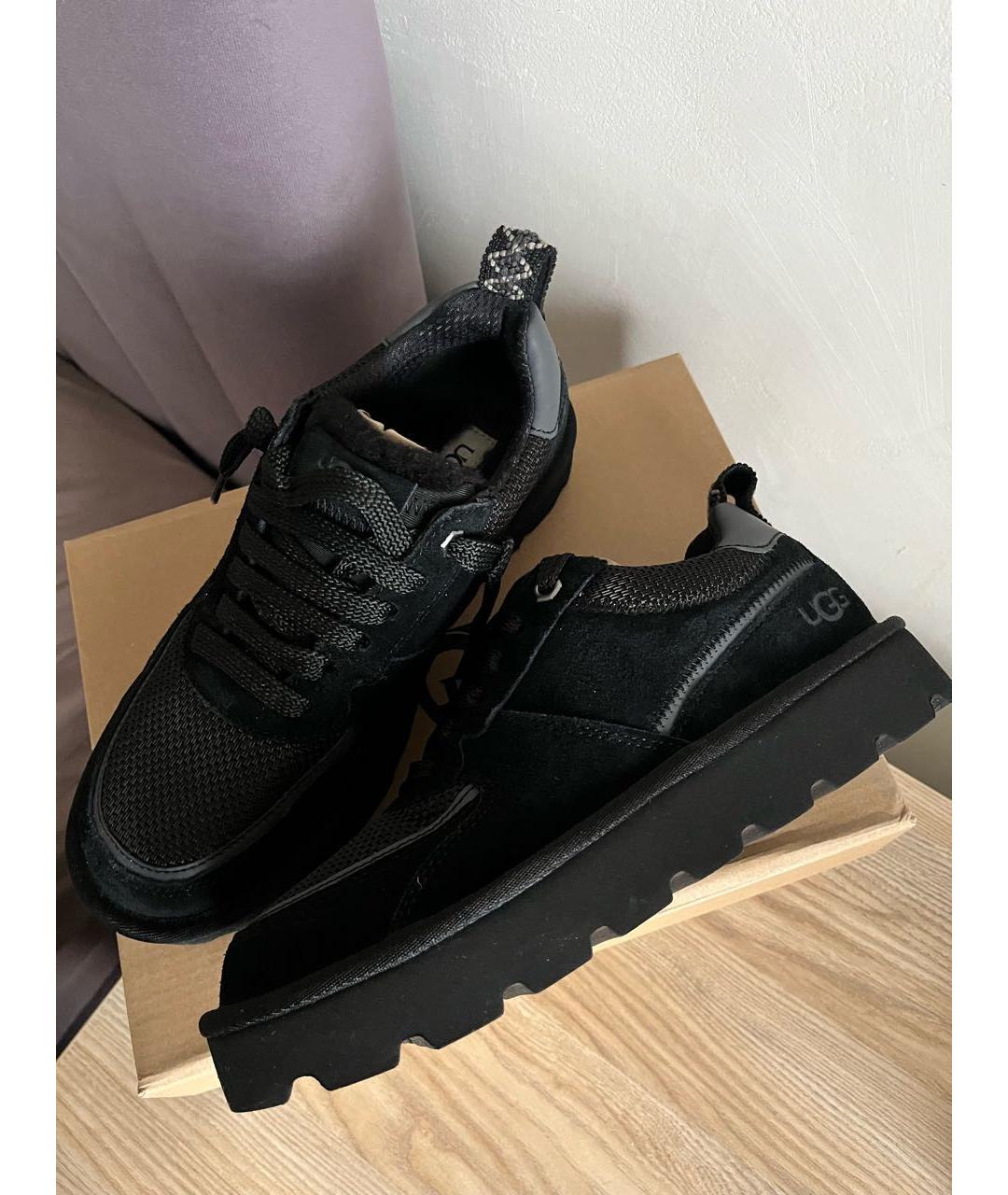 UGG AUSTRALIA Черные замшевые кроссовки, фото 9