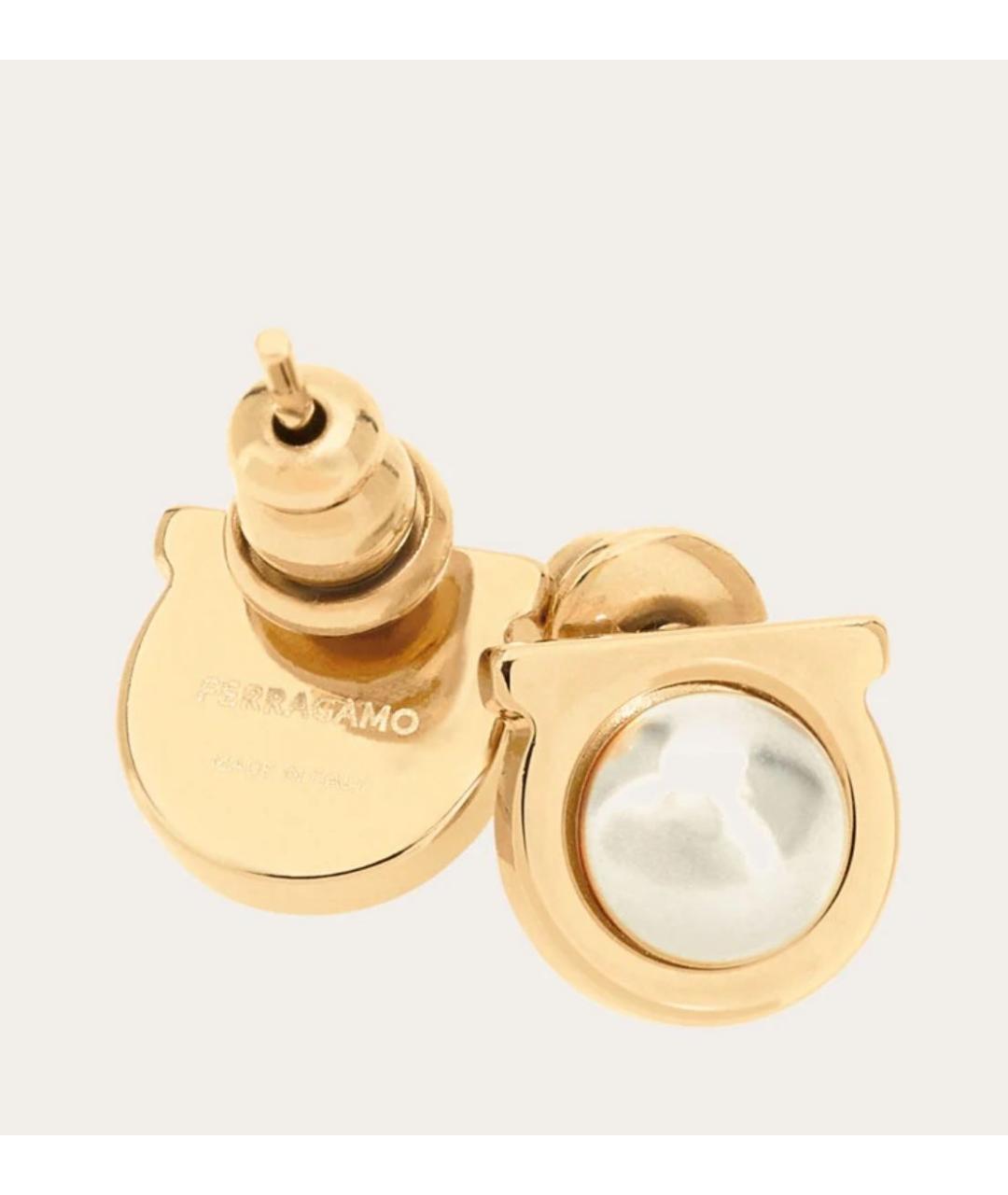 FERRAGAMO Золотые латунные серьги, фото 3