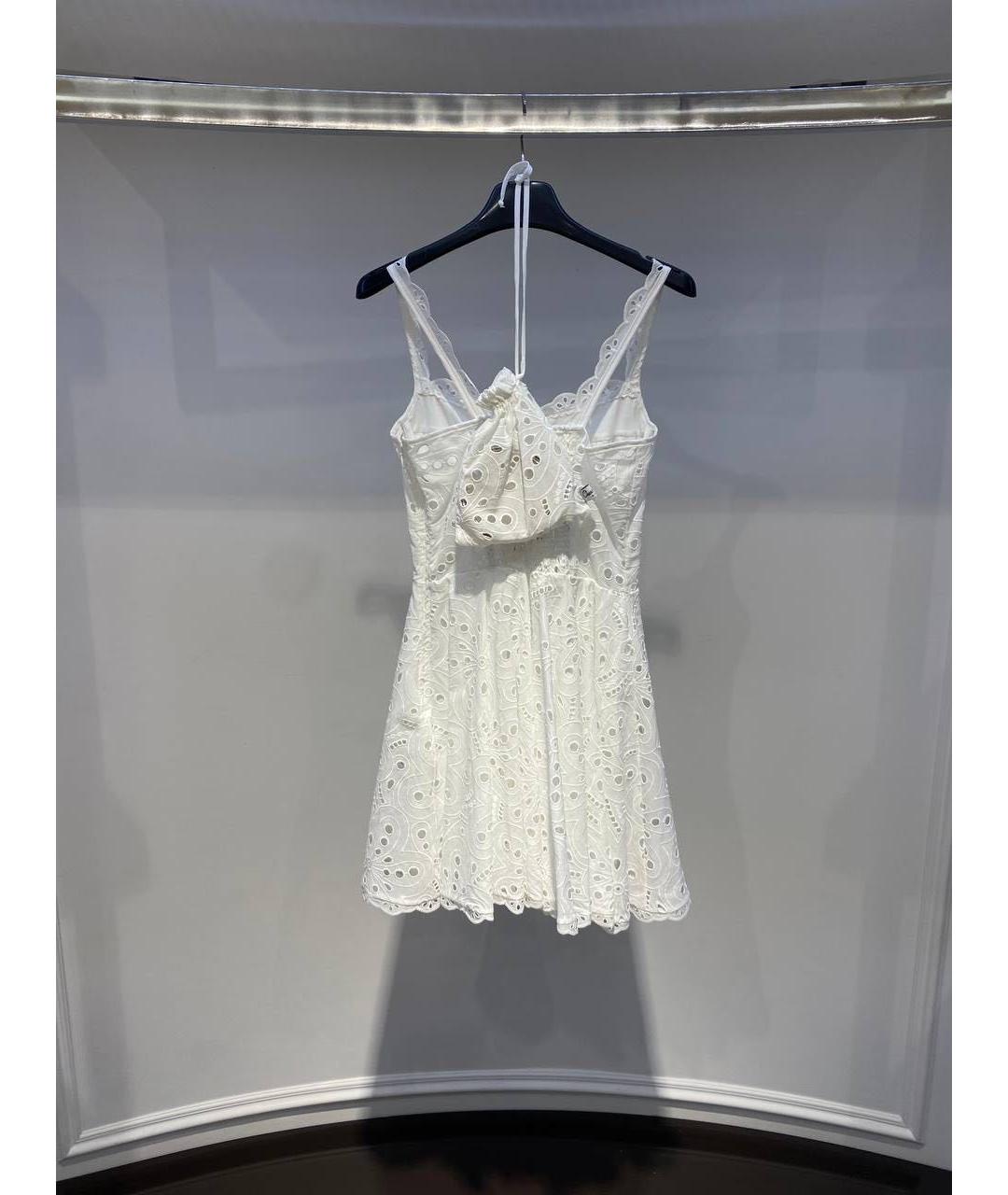 CHARO RUIZ Белое хлопковое повседневное платье, фото 2