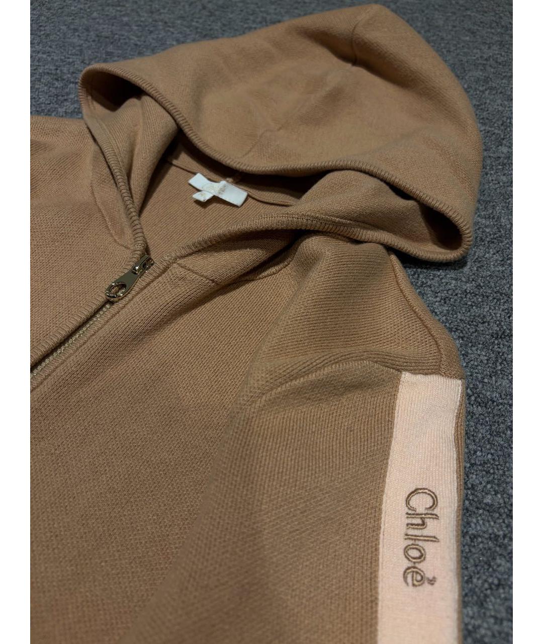 CHLOE Бежевый хлопковый костюм с брюками, фото 3
