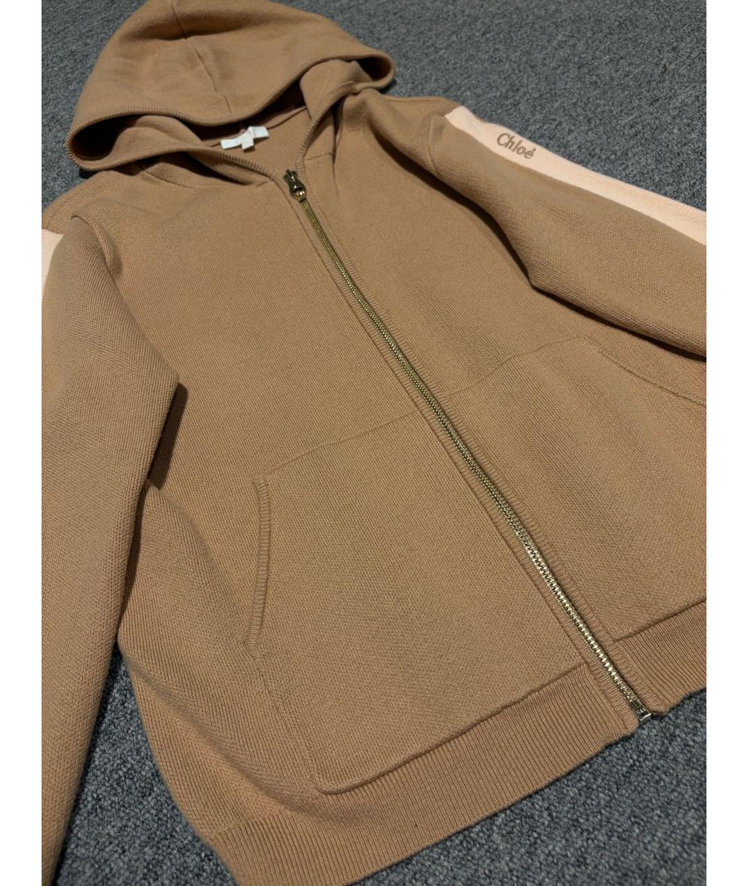 CHLOE Бежевый хлопковый костюм с брюками, фото 6
