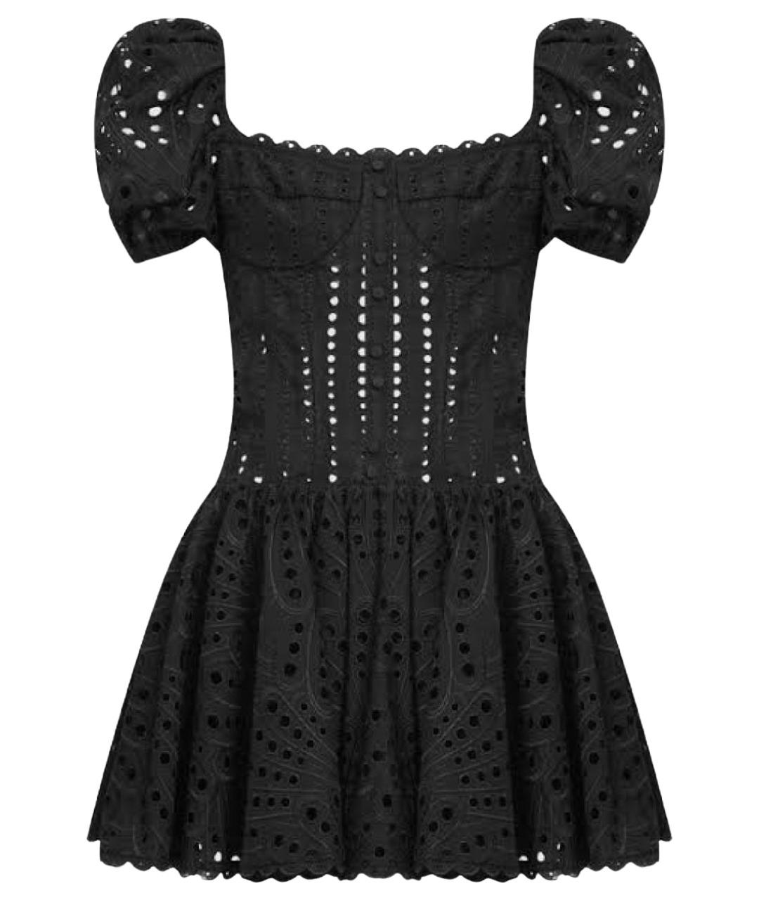 CHARO RUIZ Черное повседневное платье, фото 1