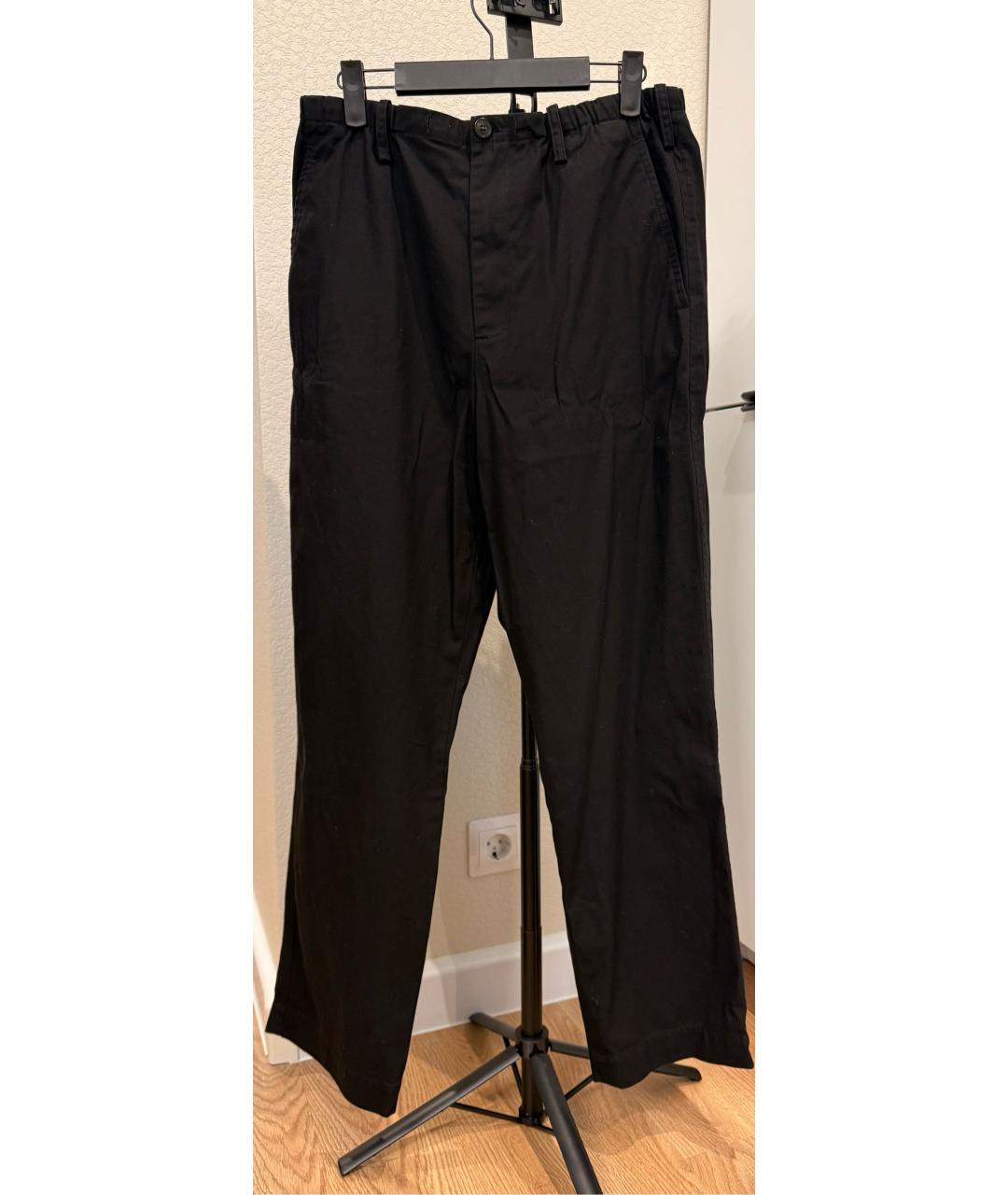 DRIES VAN NOTEN Черные хлопковые повседневные брюки, фото 5