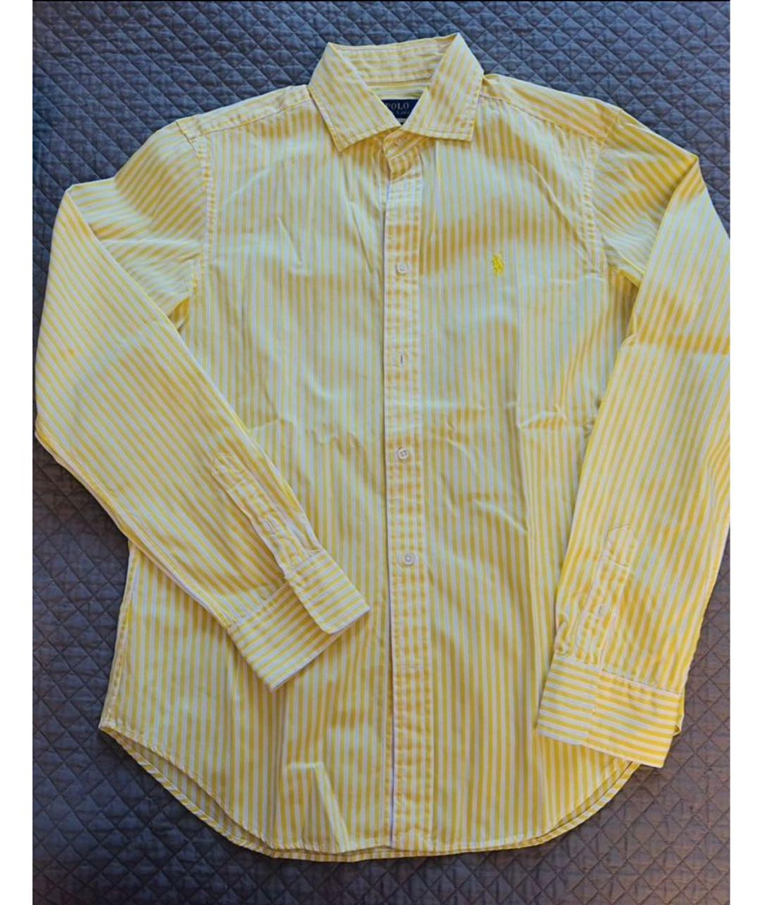 POLO RALPH LAUREN Желтая хлопковая рубашка, фото 4