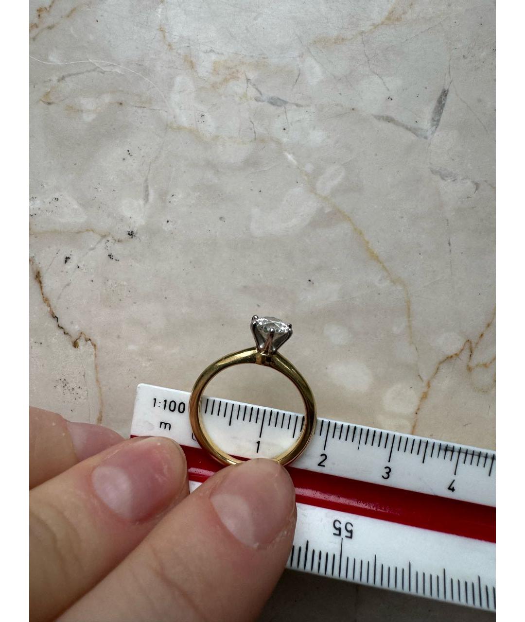 TIFFANY&CO Белое кольцо из желтого золота, фото 5