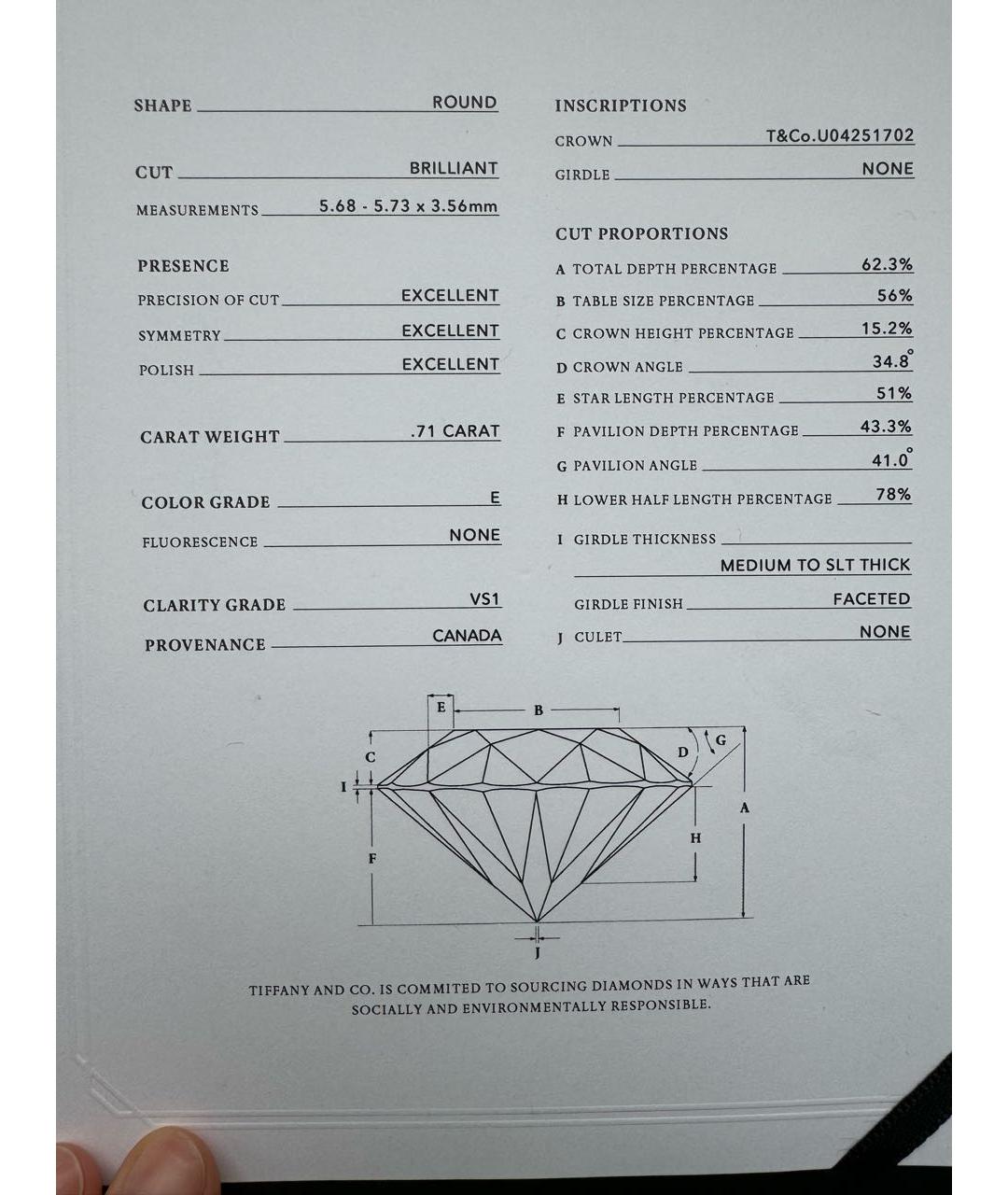 TIFFANY&CO Белое кольцо из желтого золота, фото 3