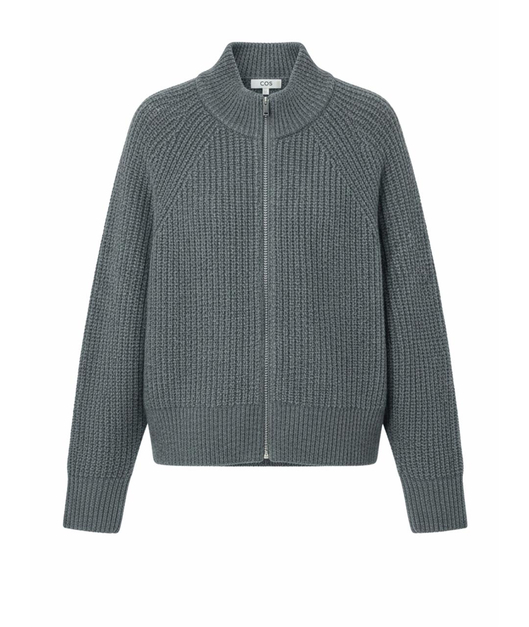 COS Серый шерстяной кардиган, фото 1