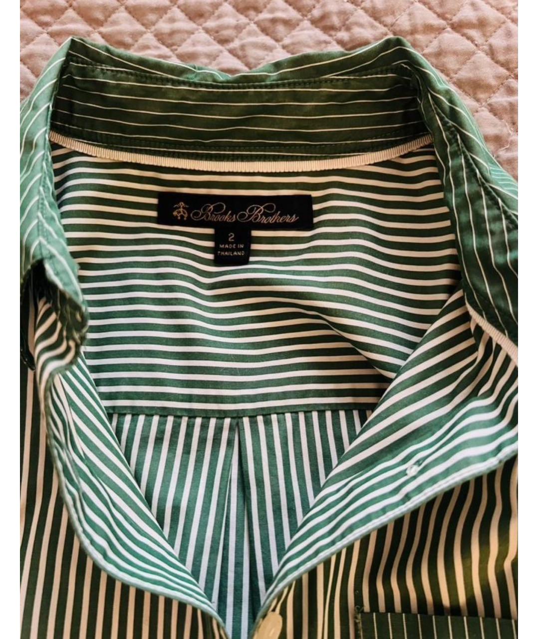 BROOKS Зеленая хлопковая рубашка, фото 3