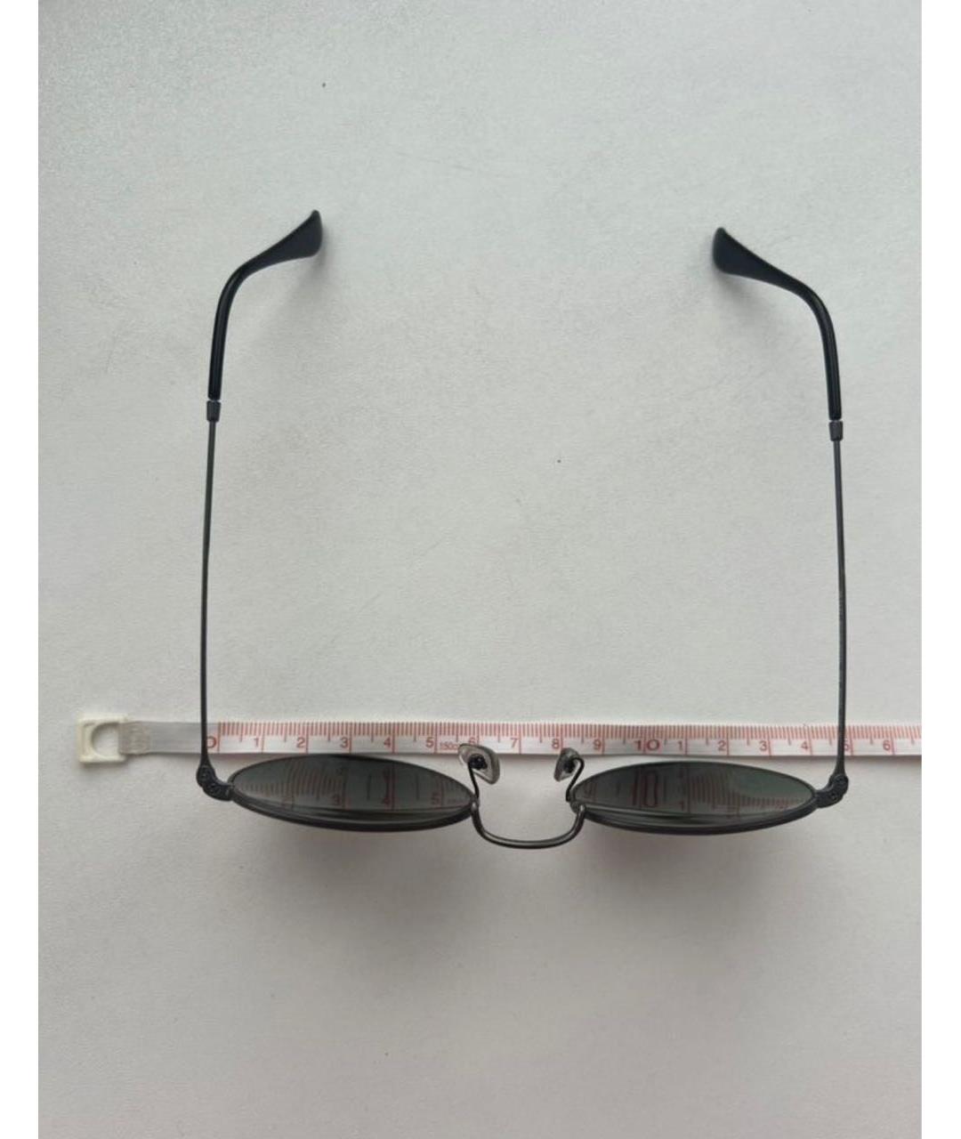 RAY BAN Черные металлические солнцезащитные очки, фото 2