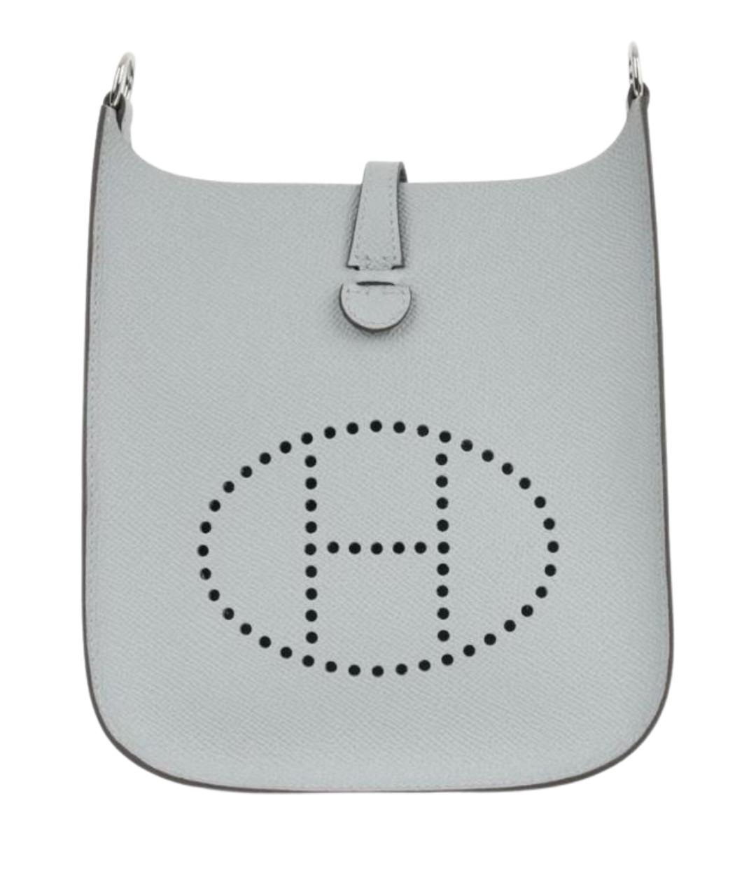 HERMES Голубая кожаная сумка через плечо, фото 1