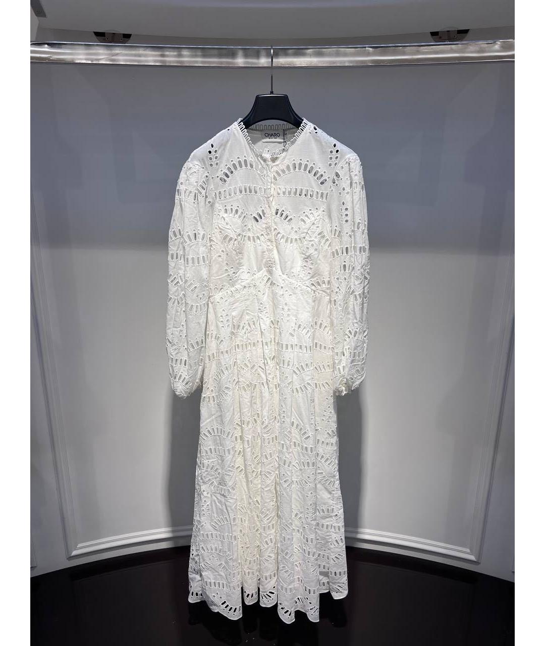 CHARO RUIZ Белое повседневное платье, фото 3