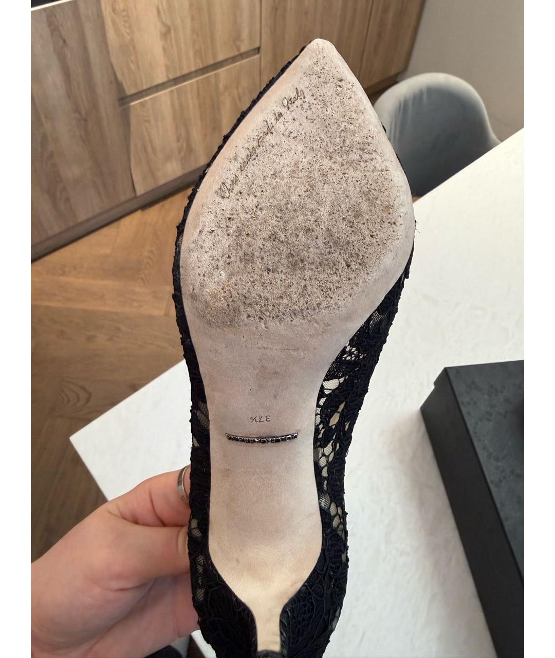 DOLCE&GABBANA Черные текстильные туфли, фото 6