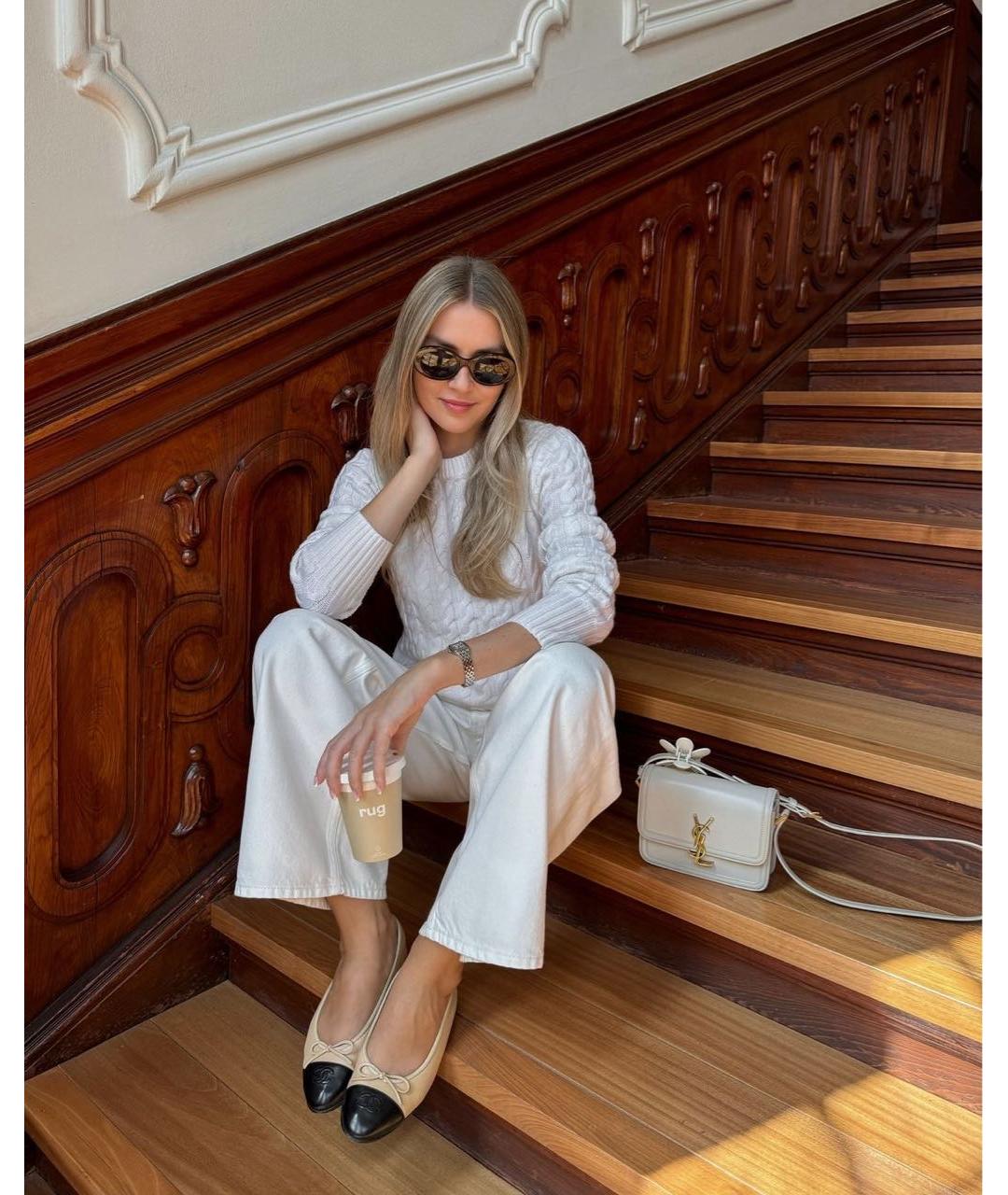 CHANEL Розовые кожаные балетки, фото 8