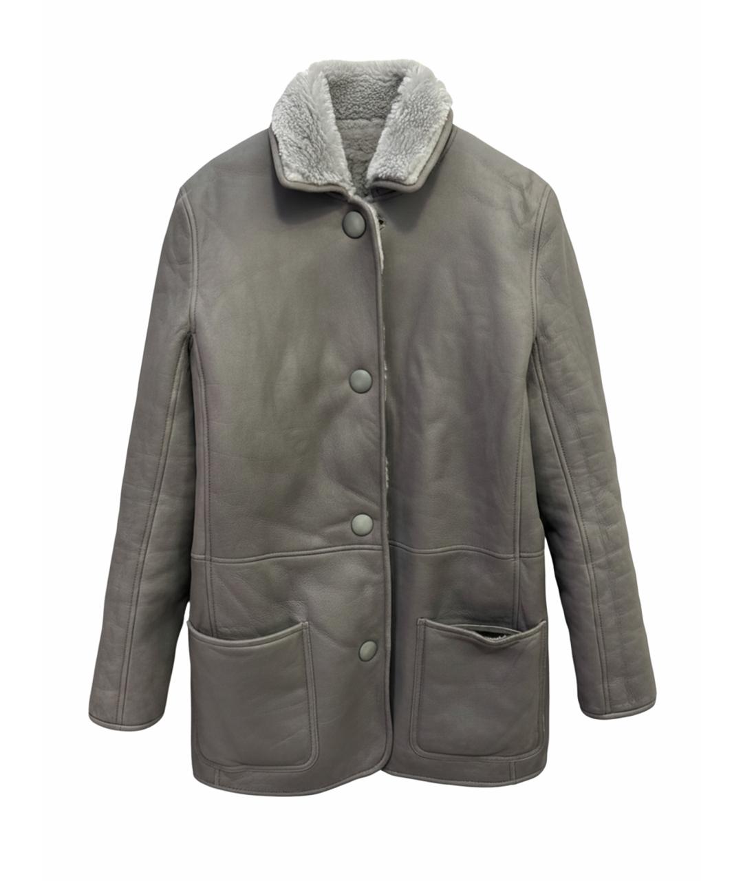 CELINE Серая меховая дубленка, фото 1