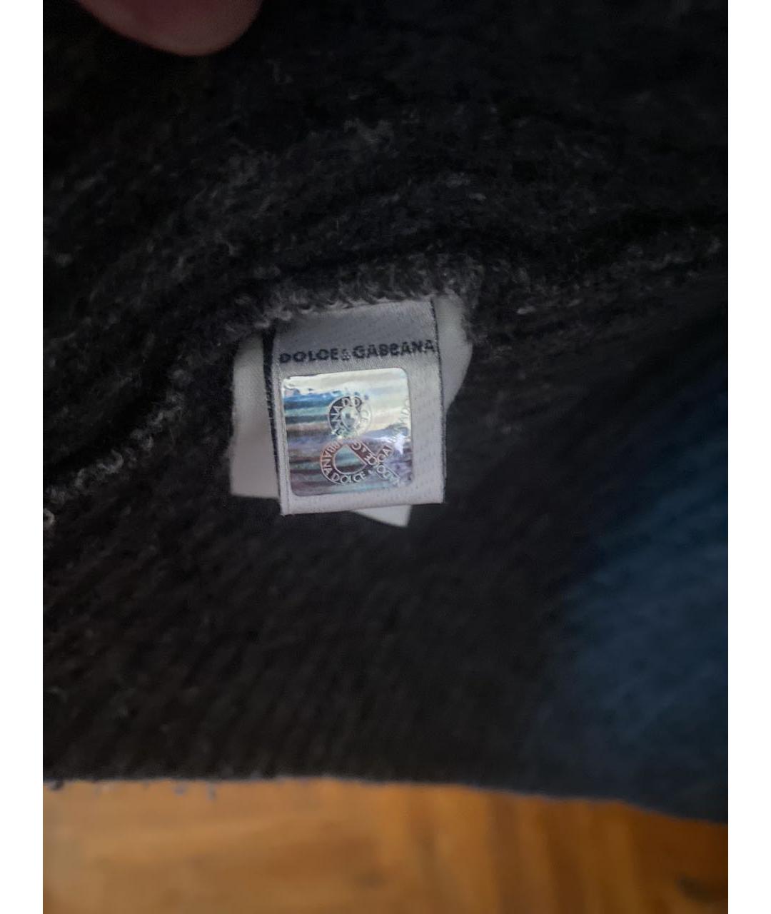 DOLCE&GABBANA Серый шерстяной кардиган, фото 4