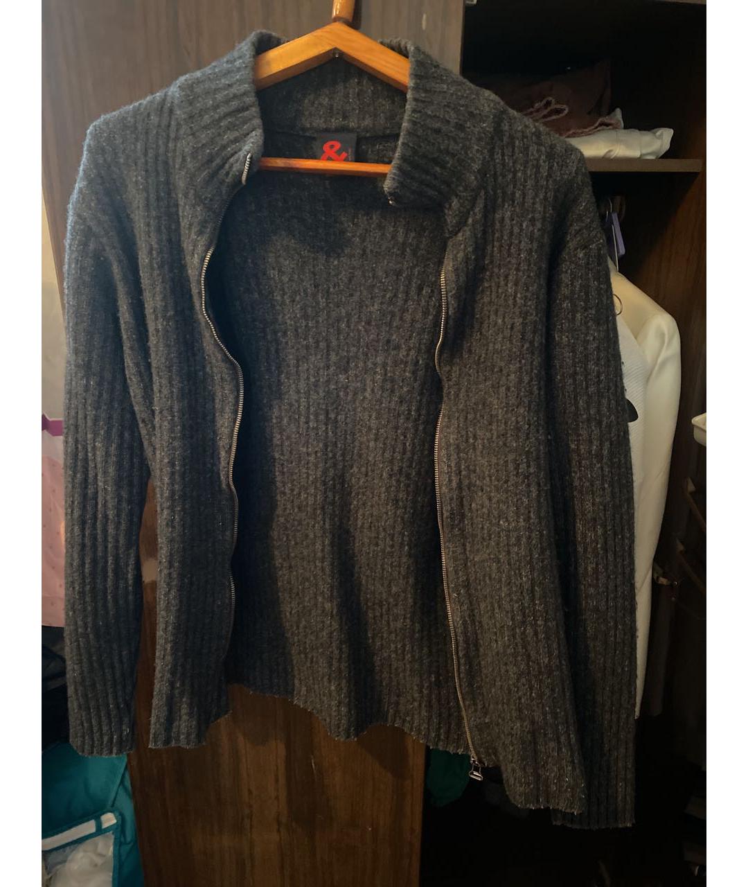 DOLCE&GABBANA Серый шерстяной кардиган, фото 5