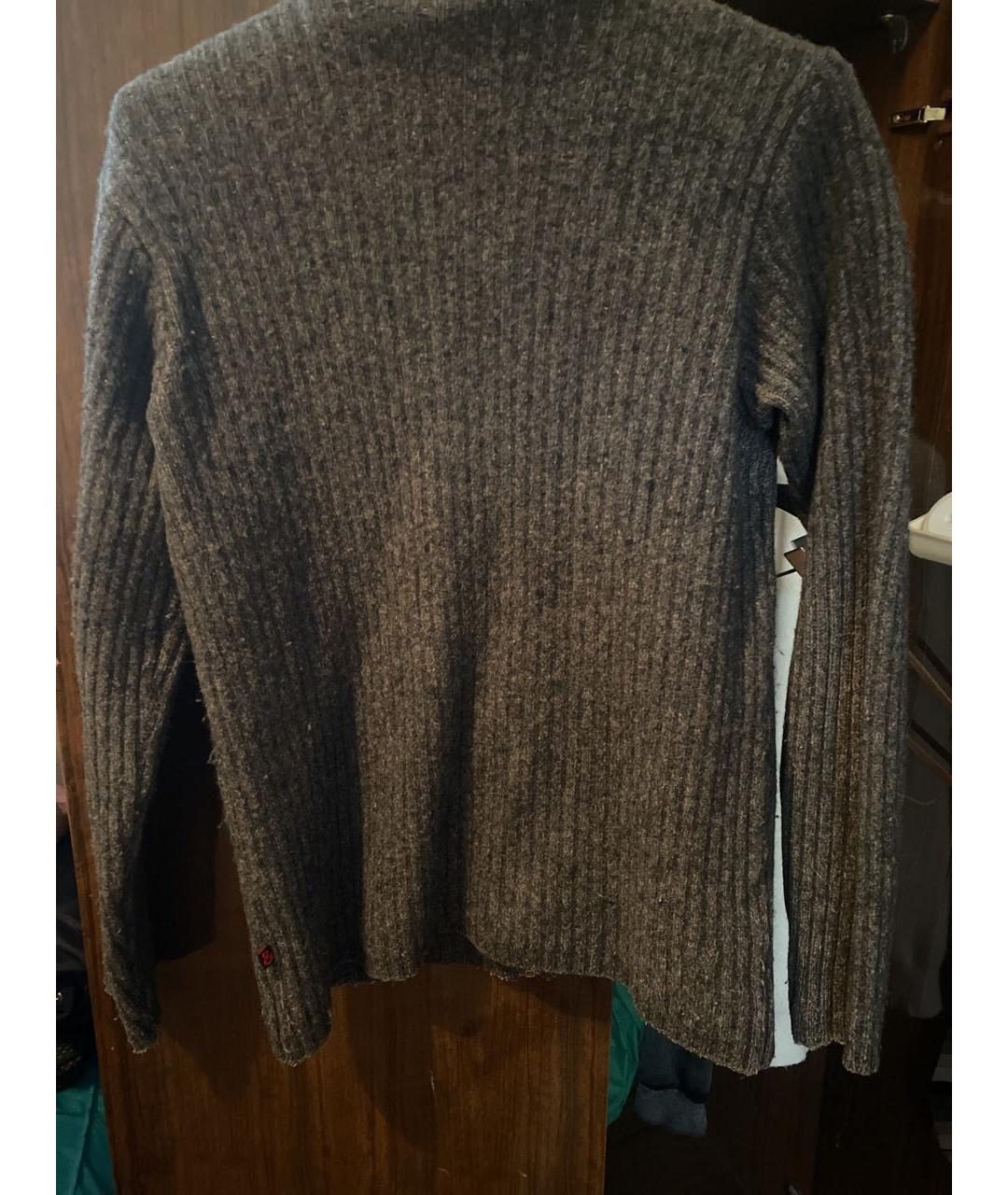 DOLCE&GABBANA Серый шерстяной кардиган, фото 3