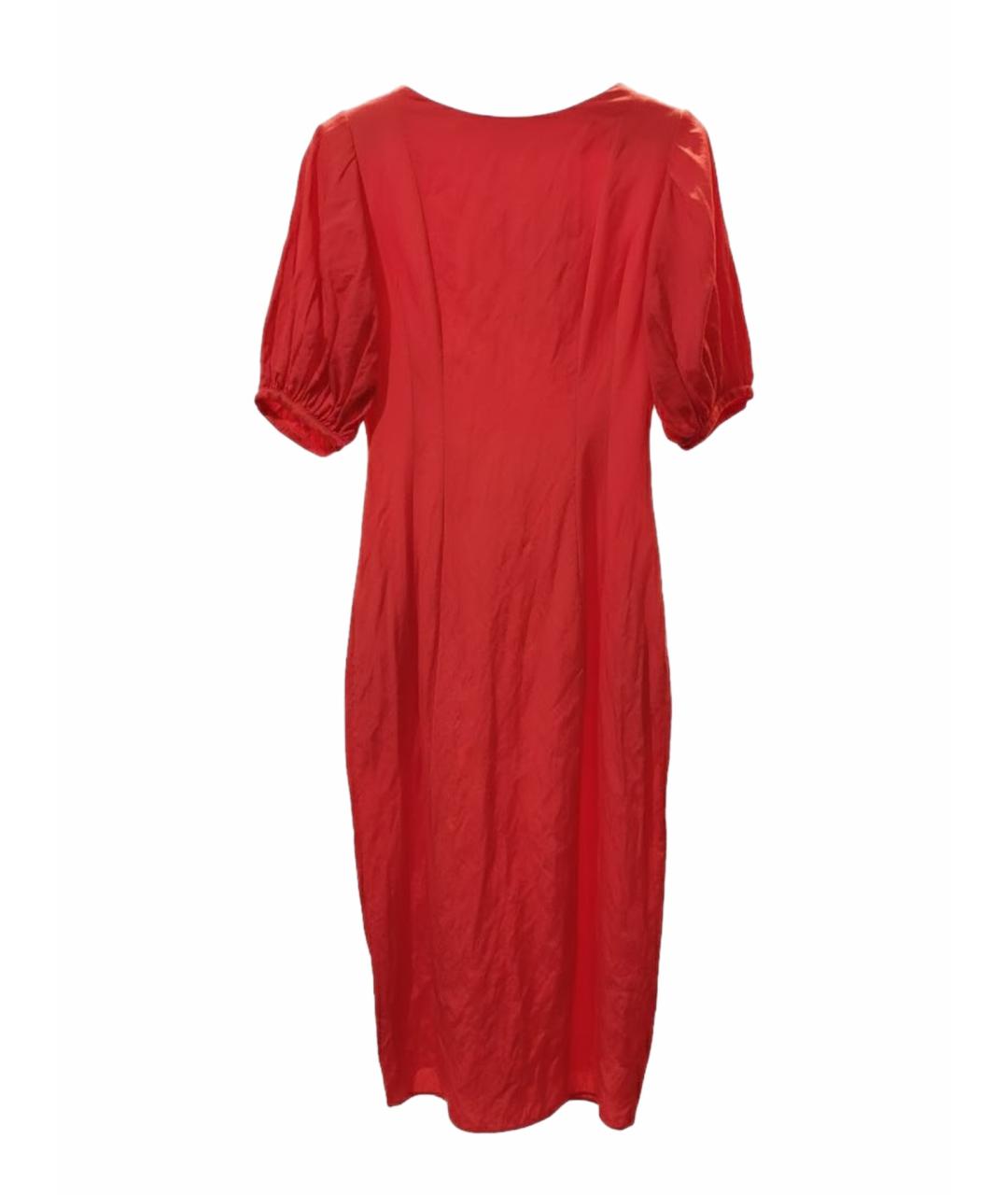 GENTRY PORTOFINO Красное вискозное платье, фото 1