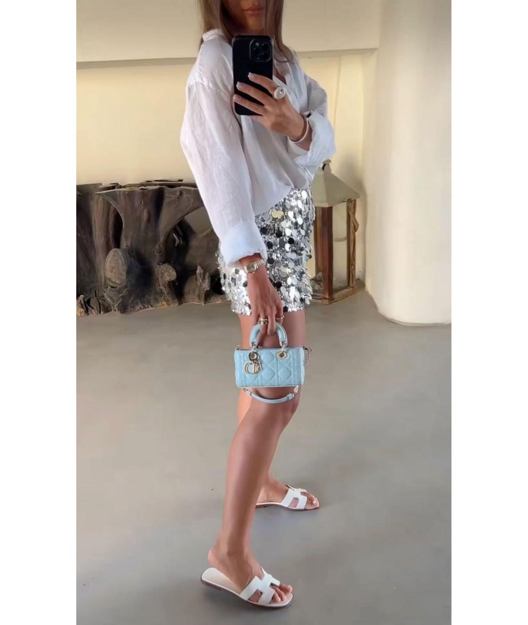 HERMES Белые кожаные сандалии, фото 3