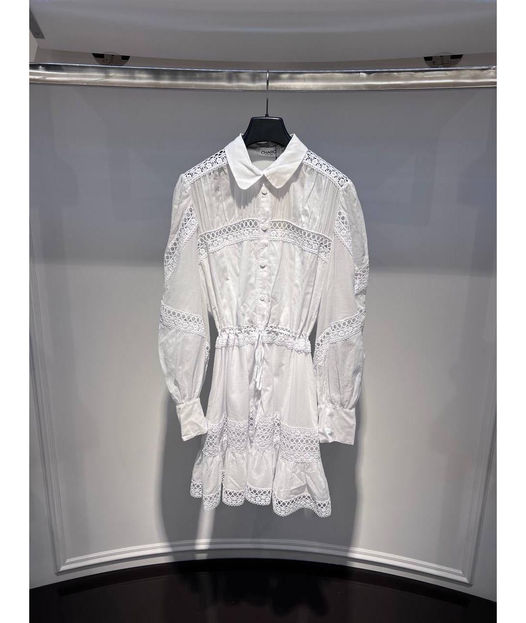 CHARO RUIZ Белое повседневное платье, фото 3