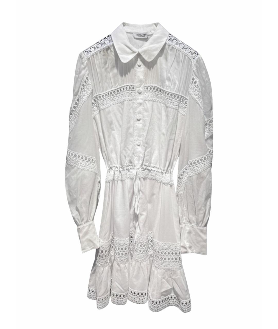 CHARO RUIZ Белое повседневное платье, фото 1