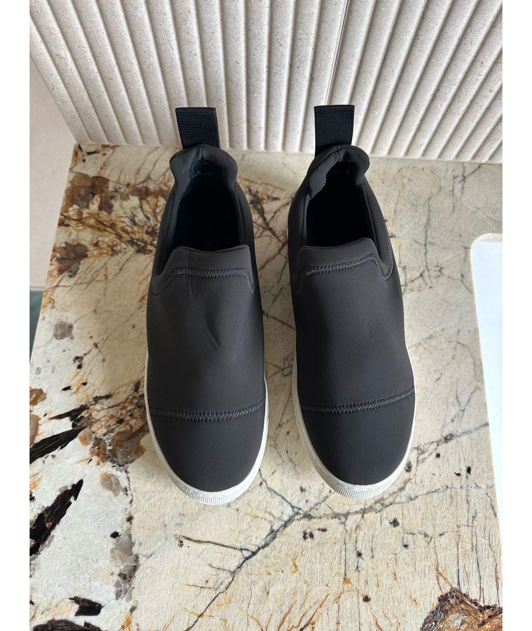 JAMES PERSE Антрацитовые текстильные слипоны, фото 3