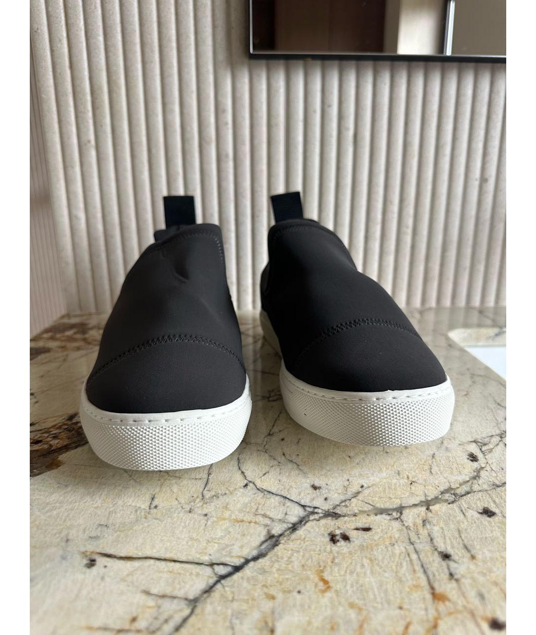 JAMES PERSE Антрацитовые текстильные слипоны, фото 2