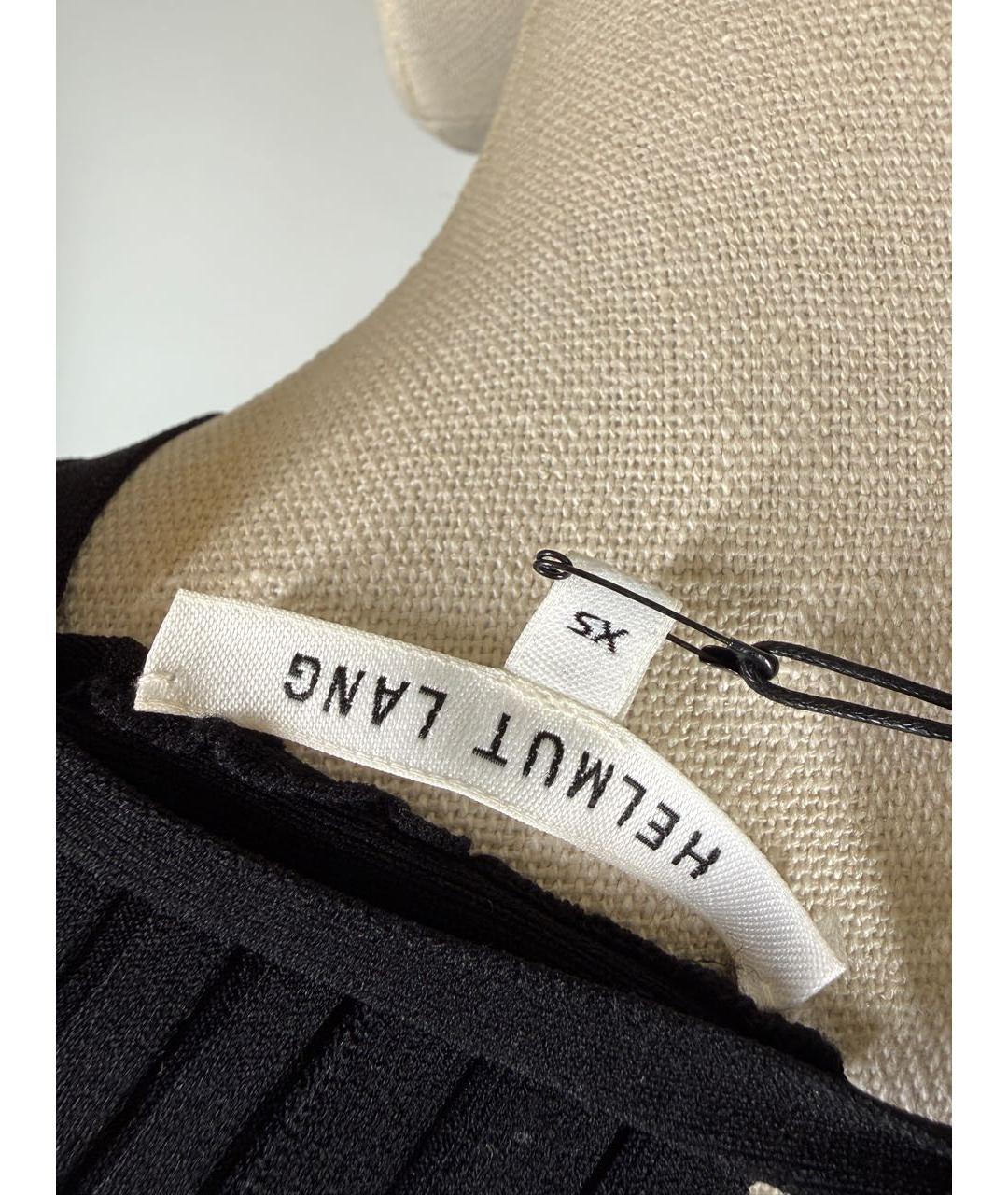 HELMUT LANG Черный вискозный джемпер / свитер, фото 8