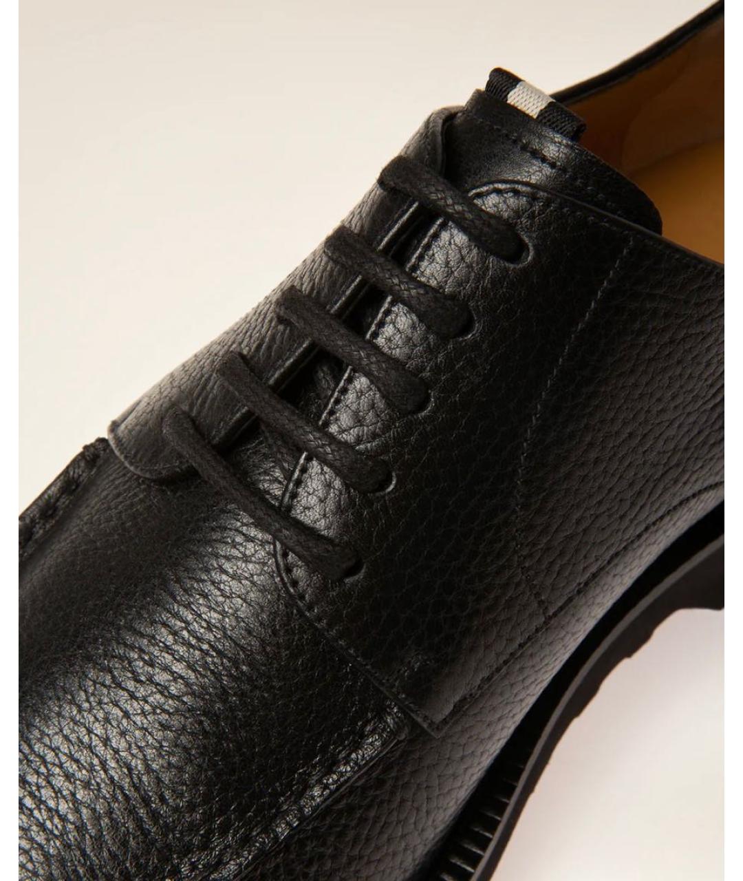 BALLY Черные кожаные туфли, фото 5