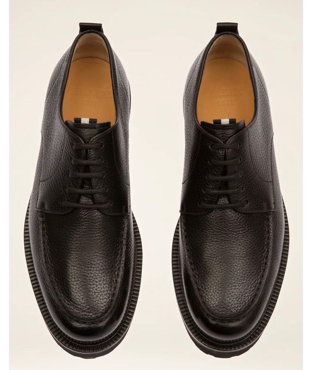BALLY Черные кожаные туфли, фото 2