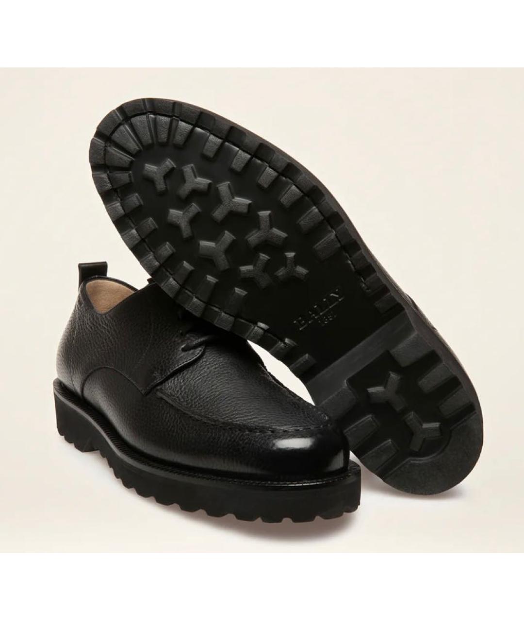 BALLY Черные кожаные туфли, фото 6