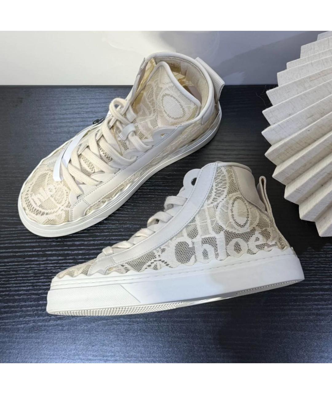 CHLOE Бежевые кроссовки, фото 3