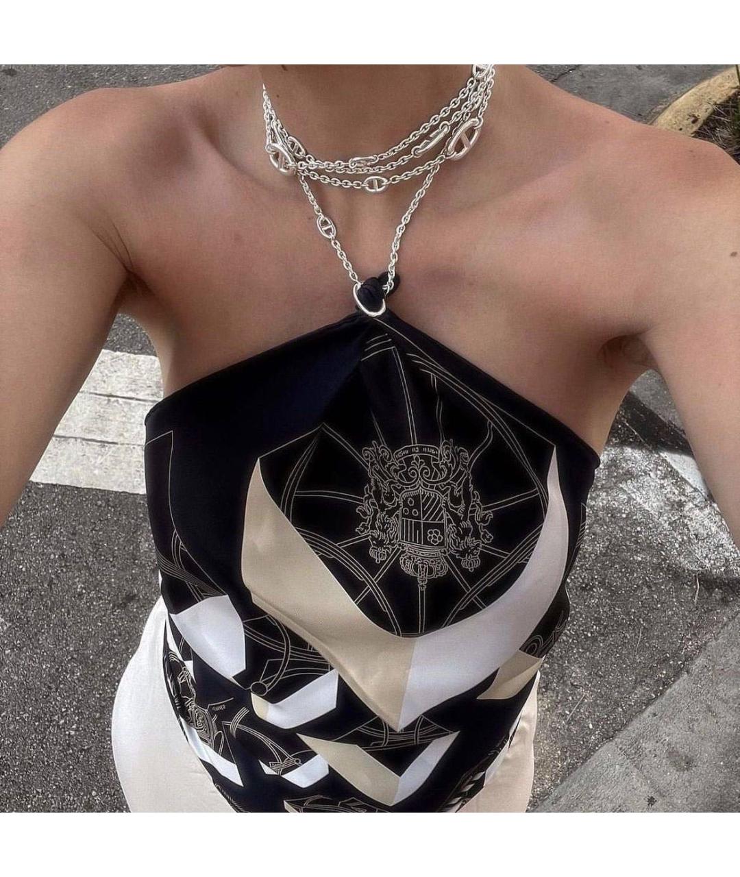 HERMES Серебряное серебряное колье, фото 3