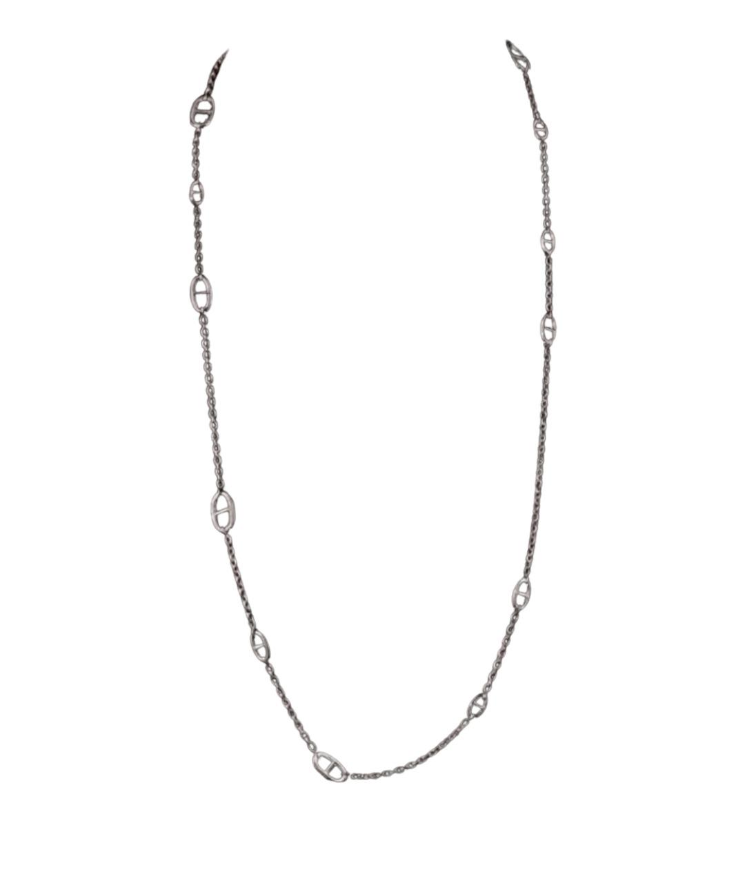 HERMES Серебряное серебряное колье, фото 1