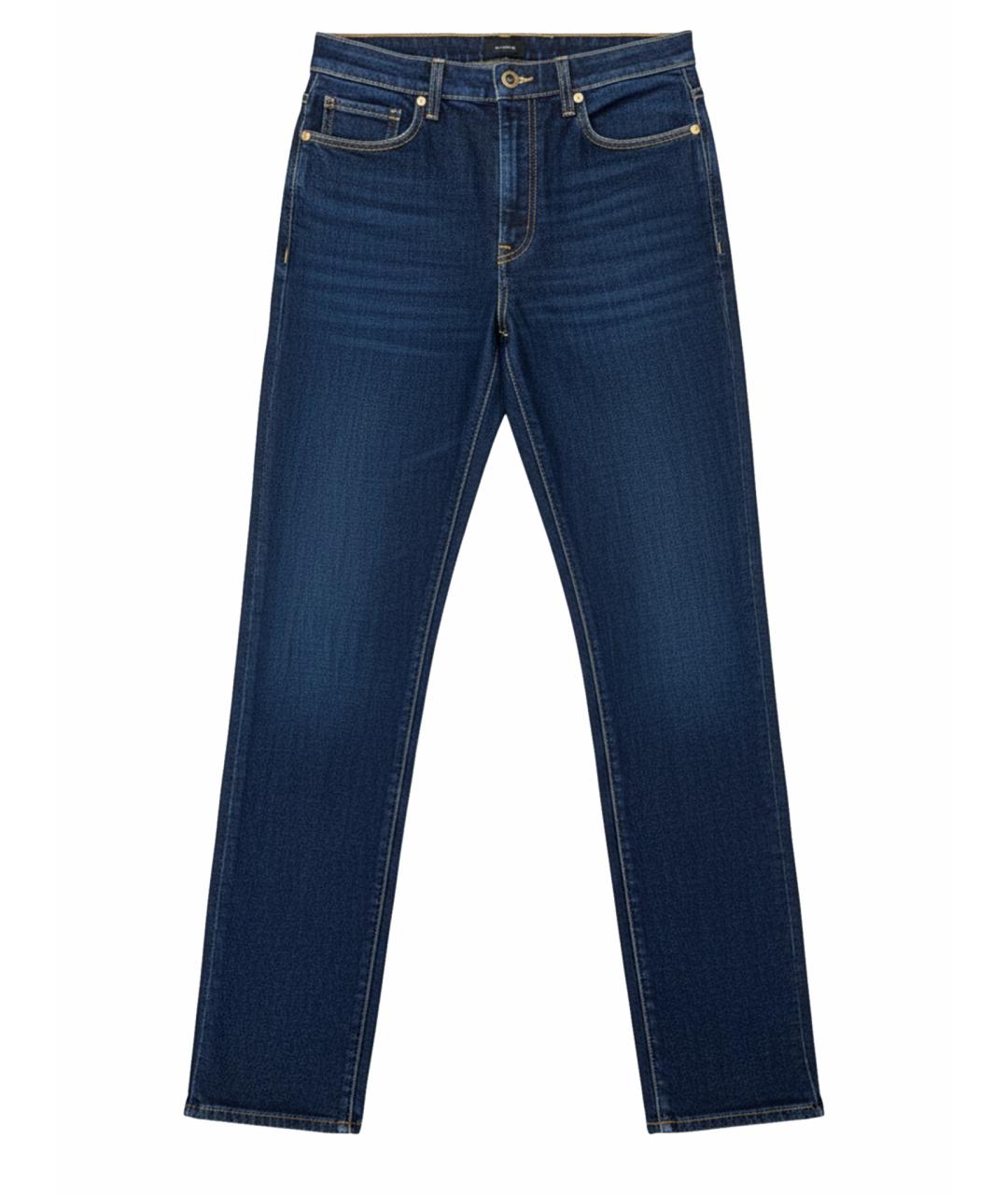 KHAITE Темно-синие хлопковые джинсы слим, фото 1