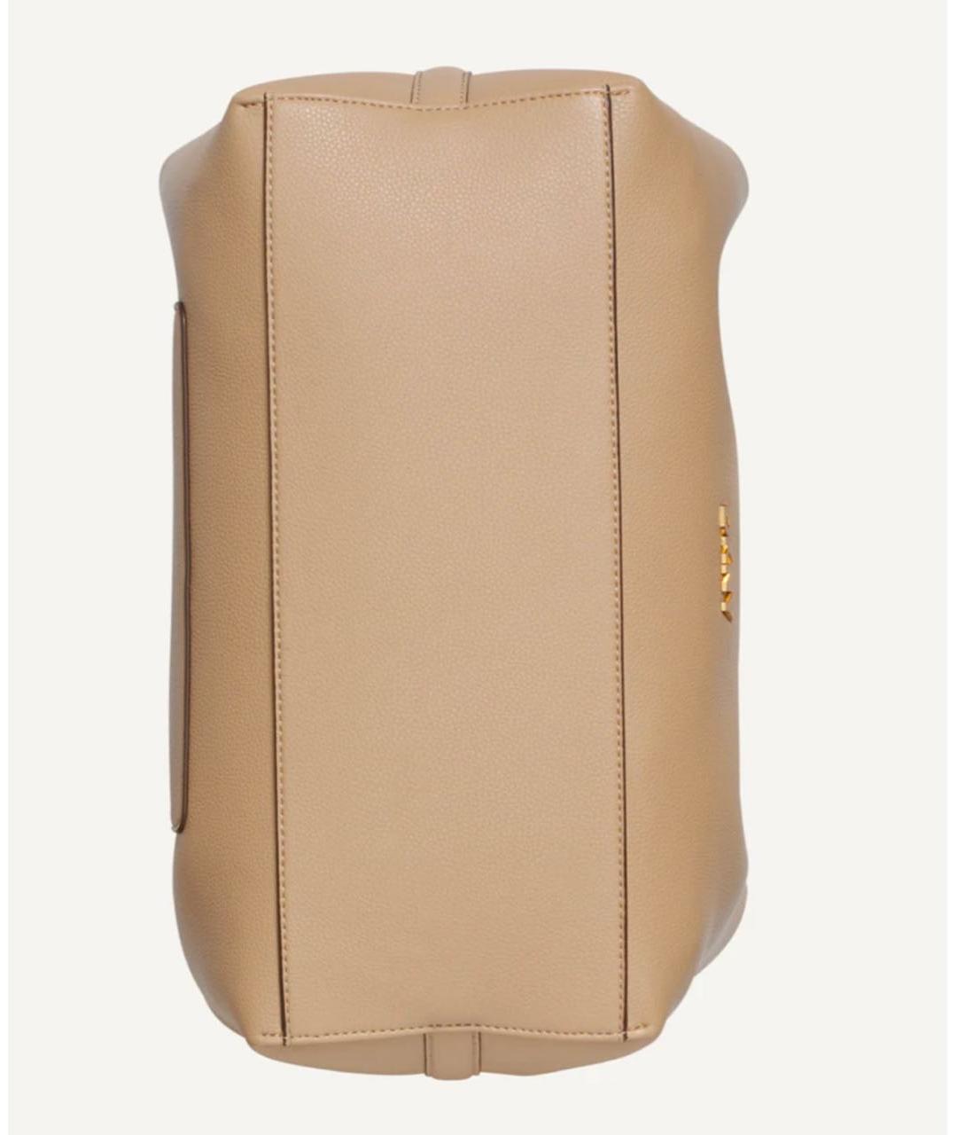 DKNY Бежевая сумка тоут из искусственной кожи, фото 6