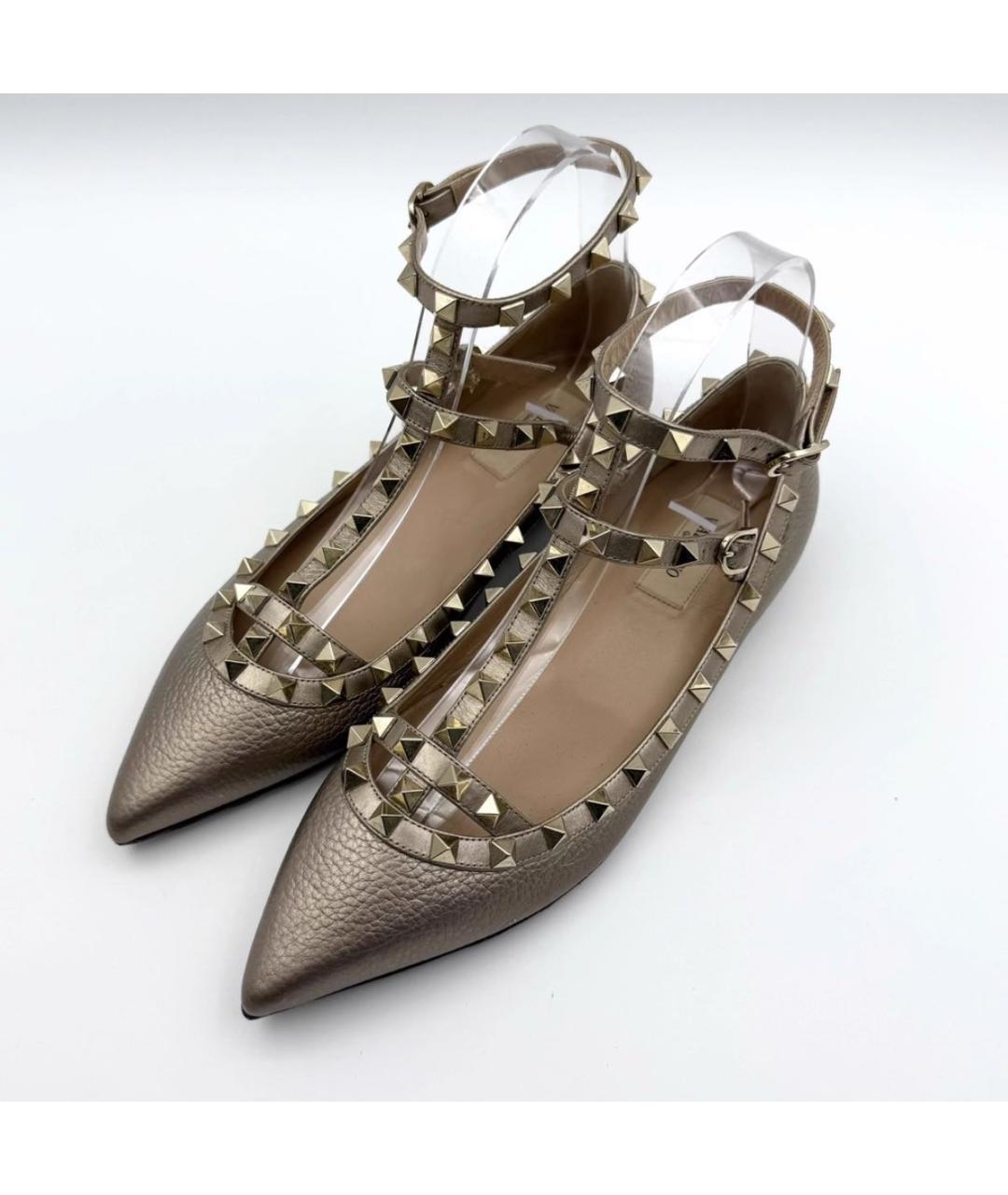 VALENTINO Бежевые кожаные туфли, фото 6